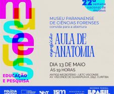 Museu Paranaense de Ciências Forenses participa pela 3ª vez da Semana Nacional dos Museus